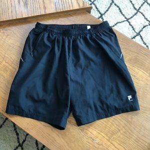 Black Fila Running shorts